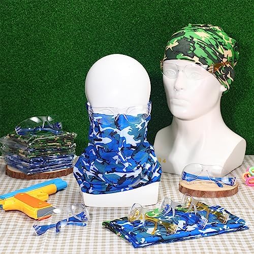 Xtinmee 48 Pcs Gun Party Supplies for Kids Team Colors Blue Yellow