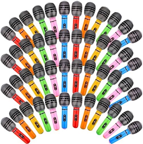 48 Piece Giant Inflatable Microphone Set