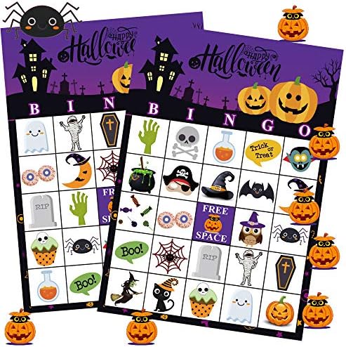 Funnlot Halloween Bingo Game for 24 Players