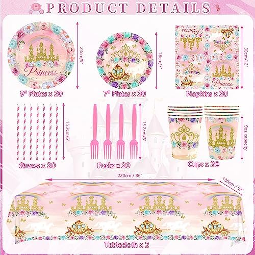 Princess Party Decorations for 20 Guests