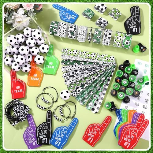 Aoriher 120 Pcs Soccer Party Favors Set for Kids